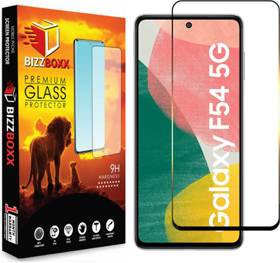 BizzBoxx Edge To Edge Tempered Glass for SAMSUNG Galaxy F54 5G, F54 5G, Ultra Clear finish(Pack of 1)