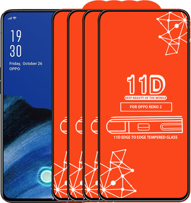 Qyist Edge To Edge Tempered Glass for OPPO Reno 2(Pack of 4)