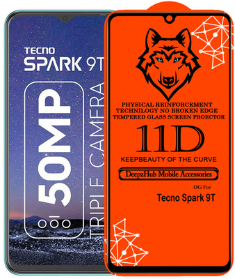 DeepzHub Edge To Edge Tempered Glass for Tecno Spark 9T(Pack of 1)