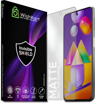 iWishKart Edge To Edge Tempered Glass for SAMSUNG M31S, SAMSUNG M31S 5G, SAMSUNG Galaxy M31S, SAMSUNG Galaxy M31S 5G, 0.3mm Mat / Matte(Pack of 1)