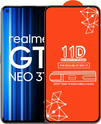 Qyist Edge To Edge Tempered Glass for Realme Gt Neo 3T(Pack of 1)