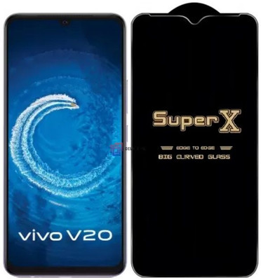 Obstinate Edge To Edge Tempered Glass for Vivo V20 2021, DelhiGear Glass, Screen Protector, Tempered Glass, Screen Guard, Mobile Glass(Pack of 1)