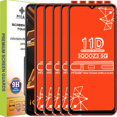 PFOAM Edge To Edge Tempered Glass for IQ00 Z3 5G(Pack of 5)