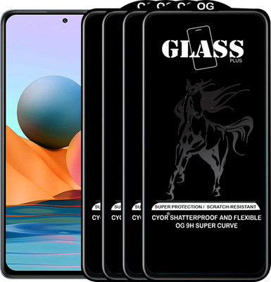 CYOR Edge To Edge Tempered Glass for REDMI NOTE 10 PRO(Pack of 4)