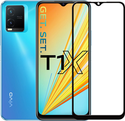 SEVEN7STAR Edge To Edge Tempered Glass for VIVO T1X 4G(Pack of 1)