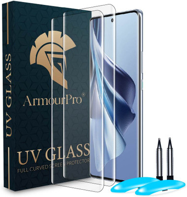 ArmourPro Edge To Edge Tempered Glass for Oppo Reno 10 5G, Oppo Reno10 5G, Reno 10 5G UV Curved Screen Protector with Easy Installation Kit(Pack of 2)