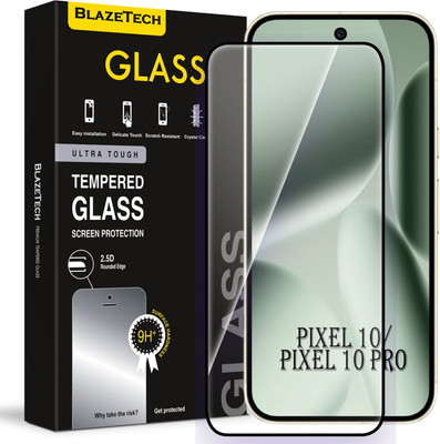 BlazeTech Edge To Edge Tempered Glass for Google Pixel 10 Pro 5G, Pixel 10 Pro 5G(Pack of 1)