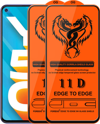 Forego Edge To Edge Tempered Glass for Vivo Y50(Pack of 2)