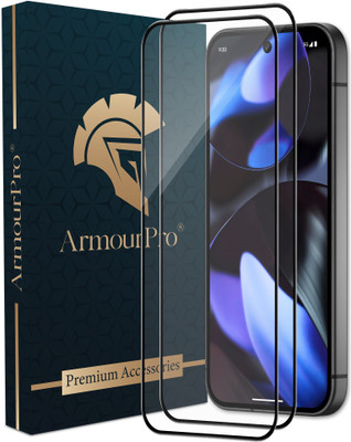 ArmourPro Edge To Edge Tempered Glass for Google Pixel 9 5G, Google Pixel 9, Pixel 9 5G(Pack of 2)