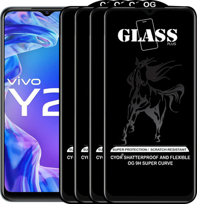 CYOR Edge To Edge Tempered Glass for VIVO Y21 2021(Pack of 4)