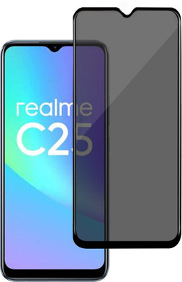 GLOBAL NOMAD Edge To Edge Tempered Glass for realme C25(Pack of 1)