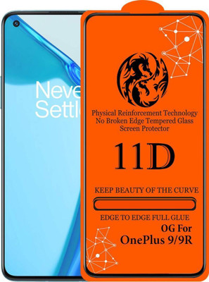 aplexx Edge To Edge Tempered Glass for Oneplus 9R, Oneplus 9(Pack of 1)
