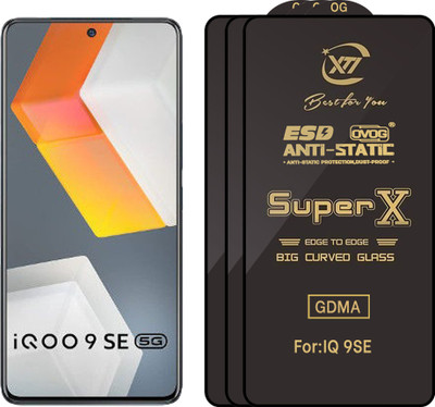 GDMA Edge To Edge Tempered Glass for iQOO 9 SE(Pack of 3)