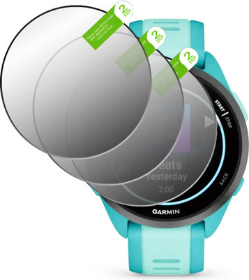 daffin Edge To Edge Tempered Glass for Garmin Forerunner 165 Music(Pack of 3)