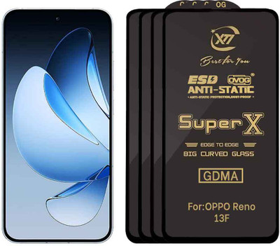 GDMA Edge To Edge Tempered Glass for OPPO RENO 13F(Pack of 4)