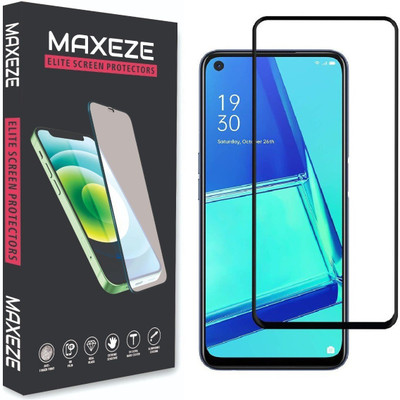 MAXEZE Edge To Edge Tempered Glass for Realme 9i, Realme 8i(Pack of 1)