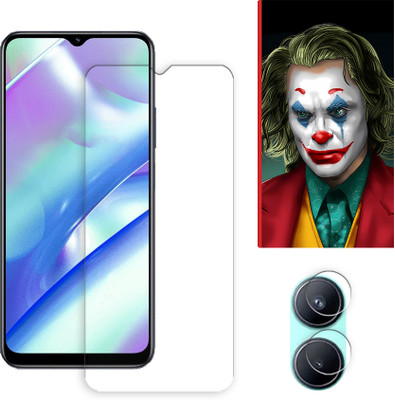 ARBAN Edge To Edge Tempered Glass for Realme C33 2023 4G Tempered Screen Protector | Anti-Scratch | Edge to Edge Full Coverage | 9H Hardness ( 1 FRONT SCREEN GUARD + 1 CAMERA LENS PROTECTOR + 1 FREE BACK EMBOSSED SKIN026 )(Pack of 1)