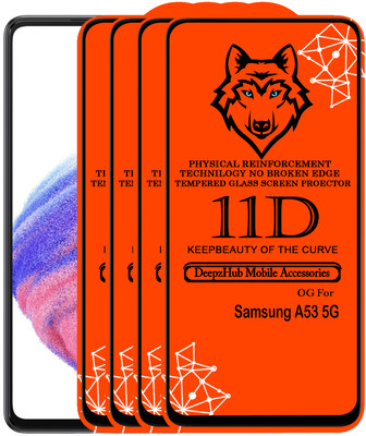CRodible Edge To Edge Tempered Glass for Samsung Galaxy A53 5G(Pack of 4)