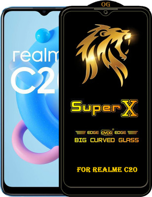 PFOAM Edge To Edge Tempered Glass for REALME C20(Pack of 1)