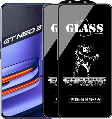Qyist Edge To Edge Tempered Glass for REALME GT NEO 3 5G(Pack of 2)