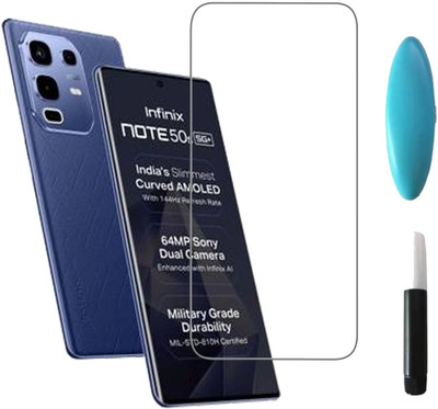 BRENZZ Edge To Edge Tempered Glass for Infinix Note 50s 5G+(Pack of 1)