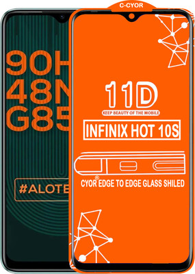 CYOR Edge To Edge Tempered Glass for INFINIX HOT 10S(Pack of 1)