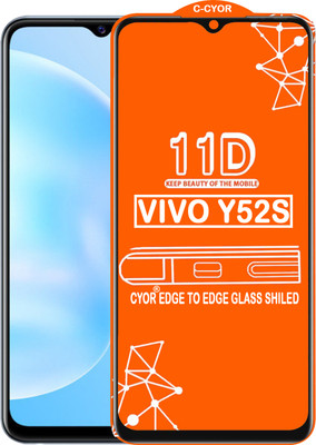 CYOR Edge To Edge Tempered Glass for VIVO Y52S(Pack of 1)