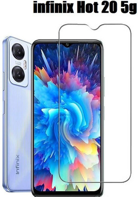 O2MG Edge To Edge Tempered Glass for Infinix HOT 20 5G(Pack of 1)