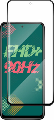 KLAH Edge To Edge Tempered Glass for Infinix Hot 11s(Pack of 1)