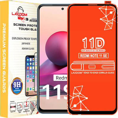 Laxdom Edge To Edge Tempered Glass for REDMI NOTE 11 SE(Pack of 1)