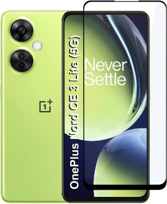 The vishal collection Edge To Edge Tempered Glass for OnePlus Nord CE 3 lite 5g(Pack of 2)