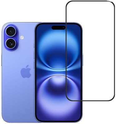 KARTRAY Edge To Edge Tempered Glass for Apple iPhone 16 Plus(Pack of 1)