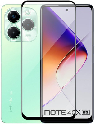 Coyo Edge To Edge Tempered Glass for infinix note 40X 5g(Pack of 1)