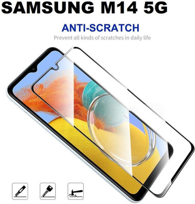 GDBUY Edge To Edge Tempered Glass for SAMSUNG Galaxy M14 5G, SAMSUNG M14 5G, M14 5G(Pack of 1)