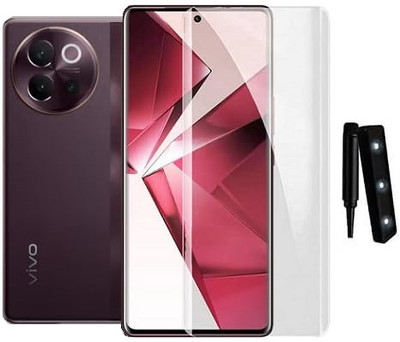 FwellT Edge To Edge Tempered Glass for Vivo V40 Lite 5G(Pack of 1)