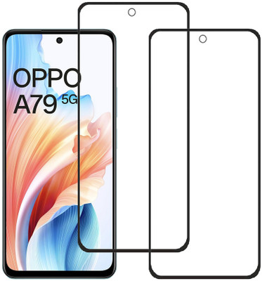 KARTRAY Edge To Edge Tempered Glass for Oppo A79 5G(Pack of 2)
