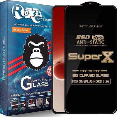 Roxel Edge To Edge Tempered Glass for ONEPLUS NORD 3 5G(Pack of 1)