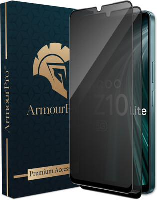 ArmourPro Edge To Edge Tempered Glass for iQOO Z10 Lite 5G, IQOO Z10 Lite, Vivo T4 Lite 5G, Privacy Anti Spy Glass(Pack of 2)