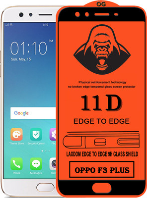 Laxdom Edge To Edge Tempered Glass for OPPO F3 PLUS(Pack of 1)