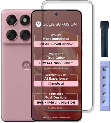 Flipkart SmartBuy Edge To Edge Tempered Glass for MOTOROLA Edge 60 Fusion 5G, moto edge 60 FUSION(Pack of 1)