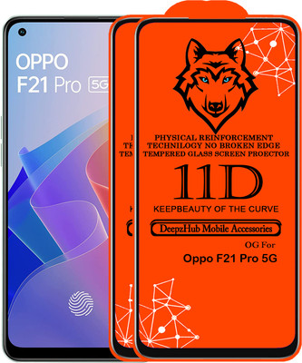 DeepzHub Edge To Edge Tempered Glass for OPPO F21 Pro 5G(Pack of 2)