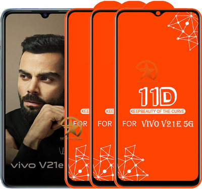 SEVEN7STAR Edge To Edge Tempered Glass for VIVO V21E 5G(Pack of 3)