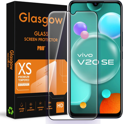 Glasgow Edge To Edge Tempered Glass for Vivo V20 SE(Pack of 1)