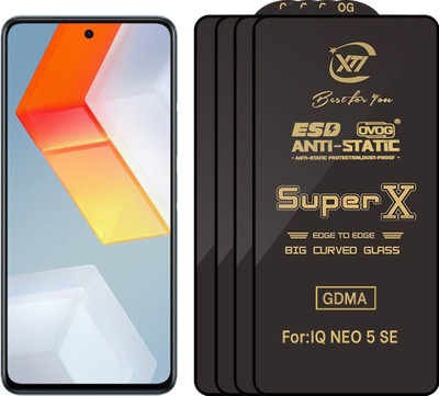 GDMA Edge To Edge Tempered Glass for iQOO Neo 5 SE 5G(Pack of 4)