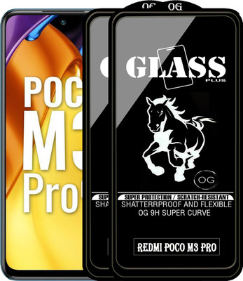 PFOAM Edge To Edge Tempered Glass for POCO M3 PRO(Pack of 2)