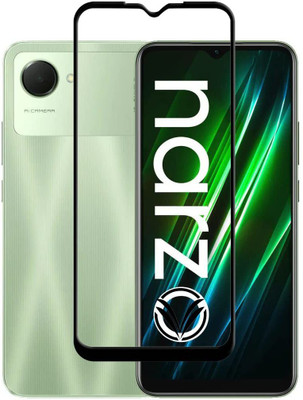 O2MG Edge To Edge Tempered Glass for realme narzo 50i Prime(Pack of 1)