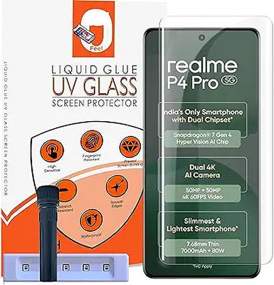 GDBUY Edge To Edge Tempered Glass for Realme P4 Pro 5G(Pack of 1)