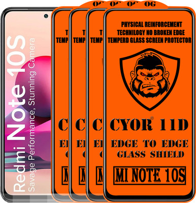 CYOR Edge To Edge Tempered Glass for REDMI NOTE 10S(Pack of 4)