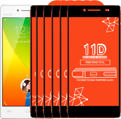 Qyist Edge To Edge Tempered Glass for VIVO Y51L(Pack of 6)