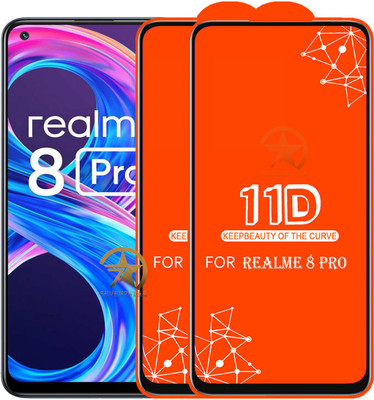 HQ Protection Edge To Edge Tempered Glass for Realme 8 Pro(Pack of 2)